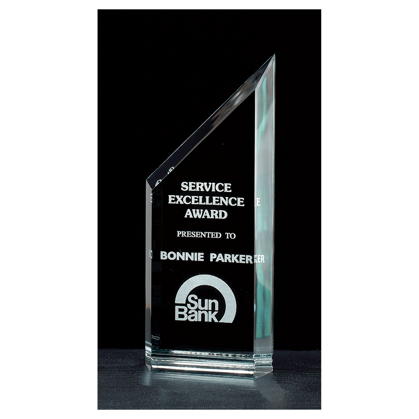 Zenith Series Jade Acrylic Free Standing Award