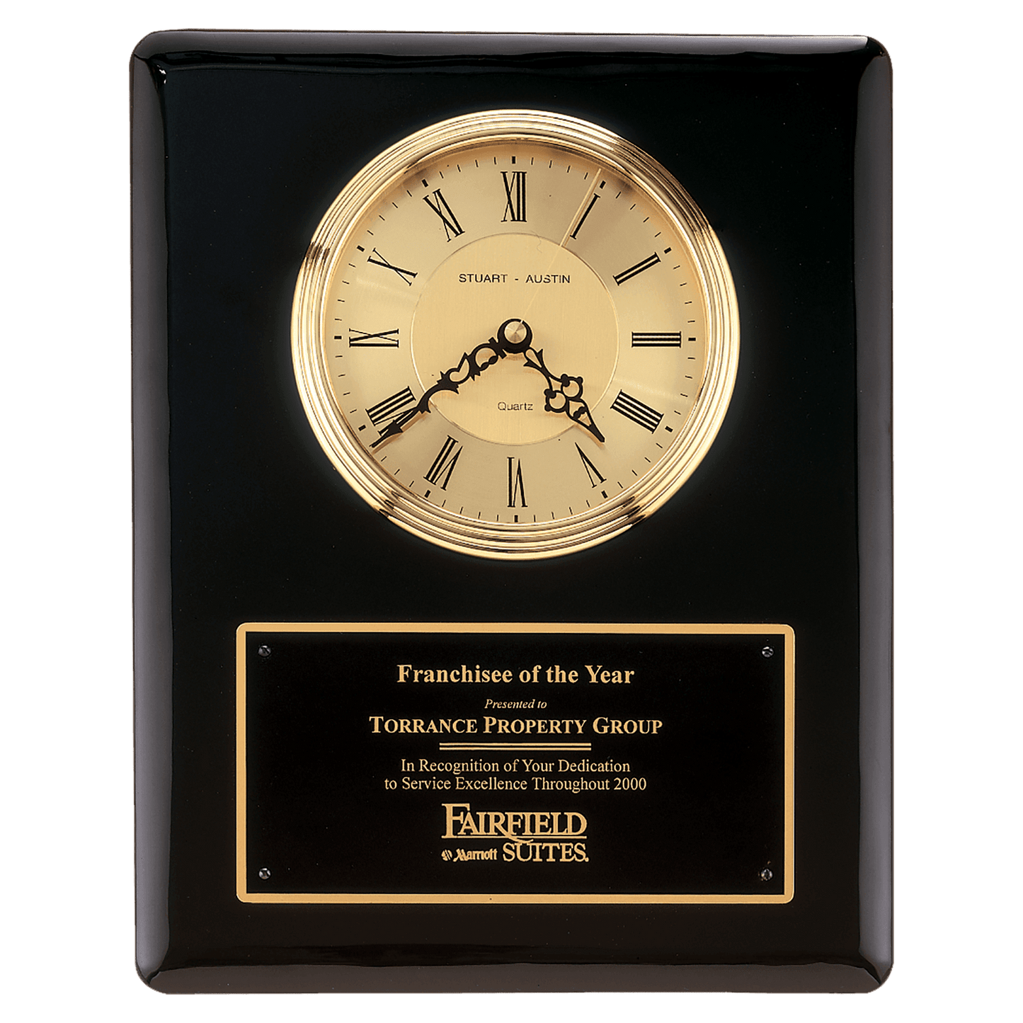 Black Piano Finish Clock