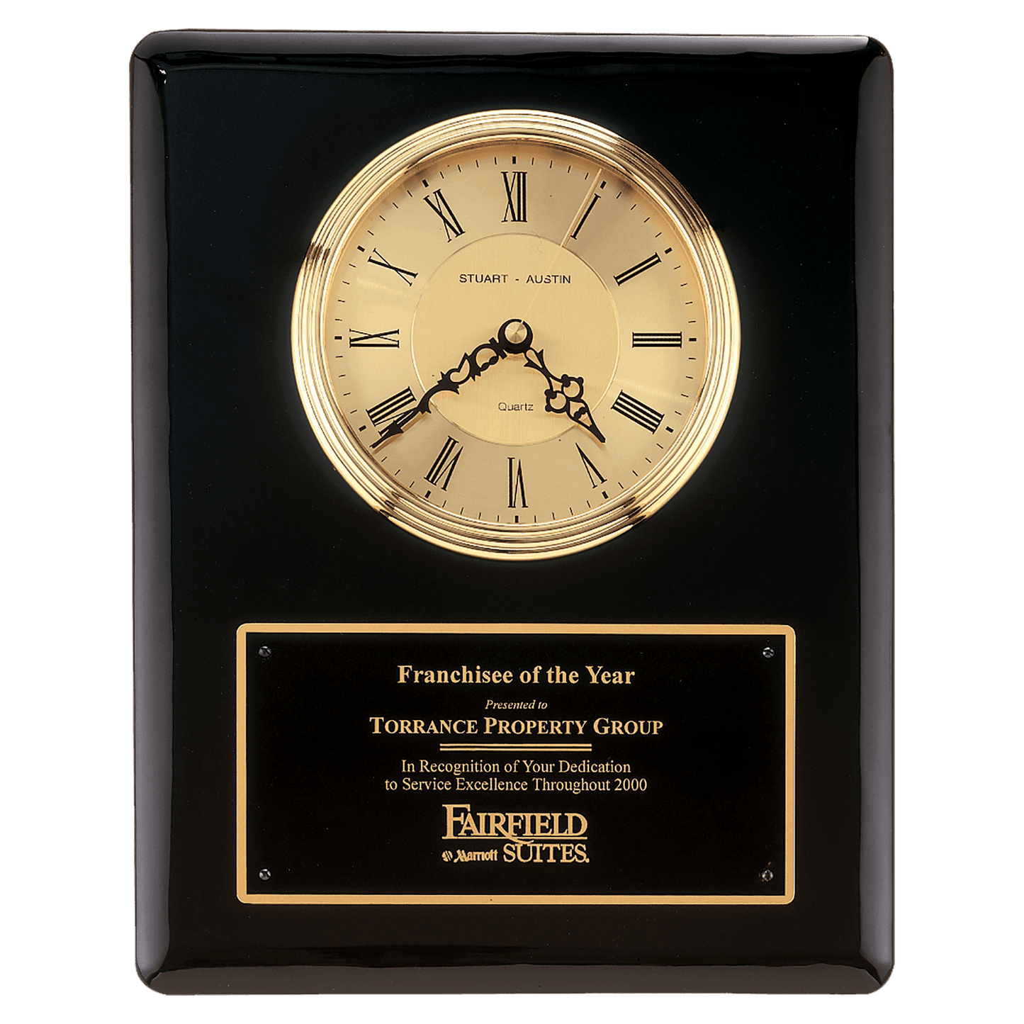 Black Piano Finish Clock