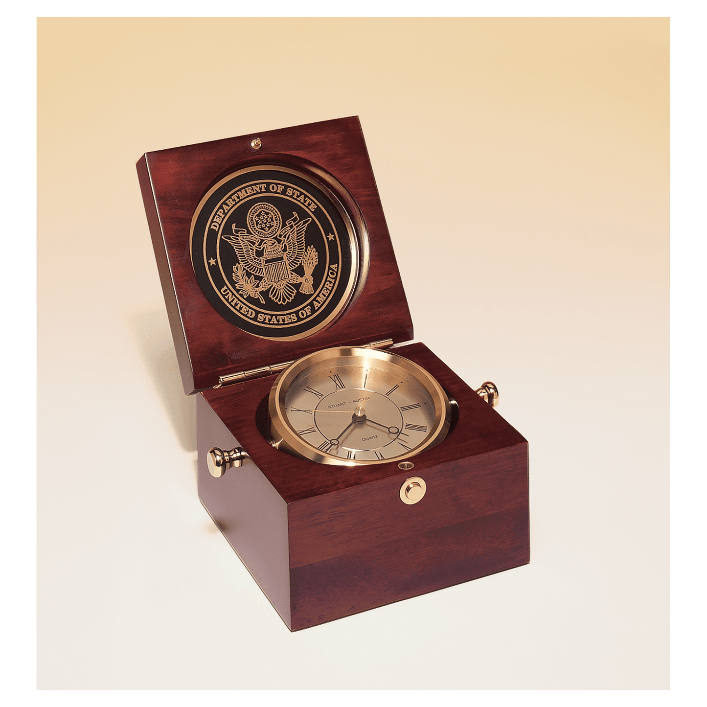 Mahogany Finish Captain's Clock