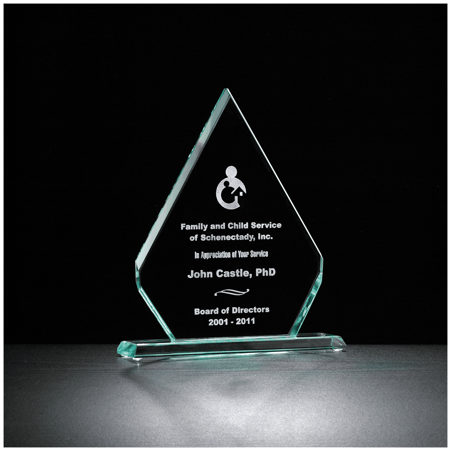 Diamond Series Glass Award