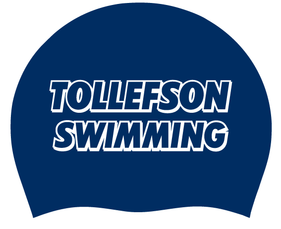 Tollefson Swimming Navy Silicone Cap