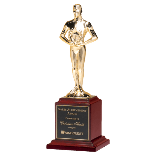 Classic Achiever Trophy on Square Base
