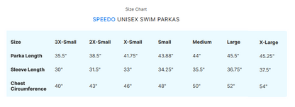 QOSA Speedo Unisex Team Parka