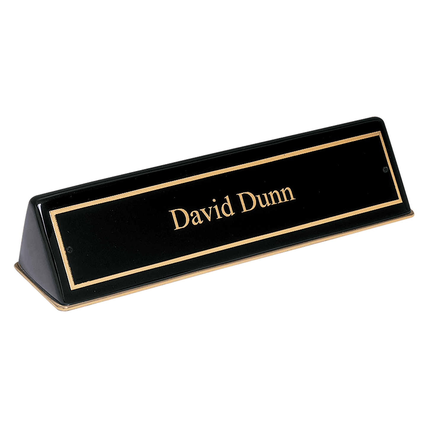 Black Piano-Finish Desk Wedge