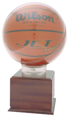 All Star Basketball Holder on Tall Square Base