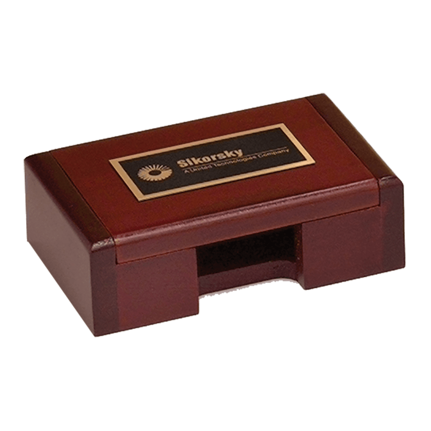 Rosewood Business Card Box