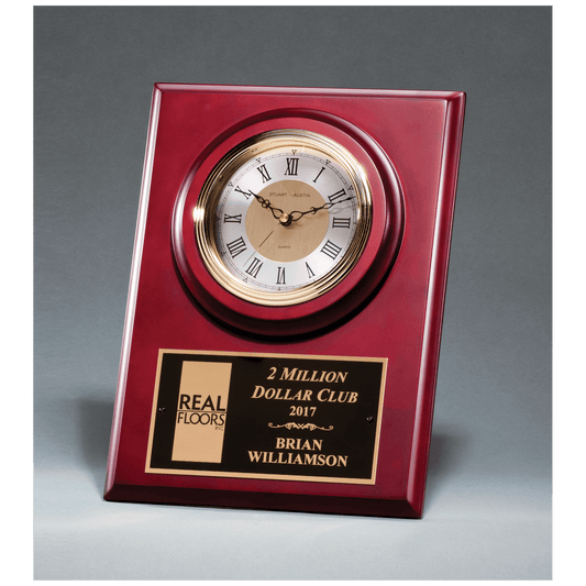 Cherry Finish Clock with 3 Hand Movement