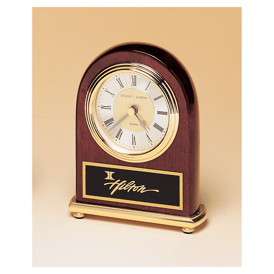 Rosewood Arch Piano Finish Clock