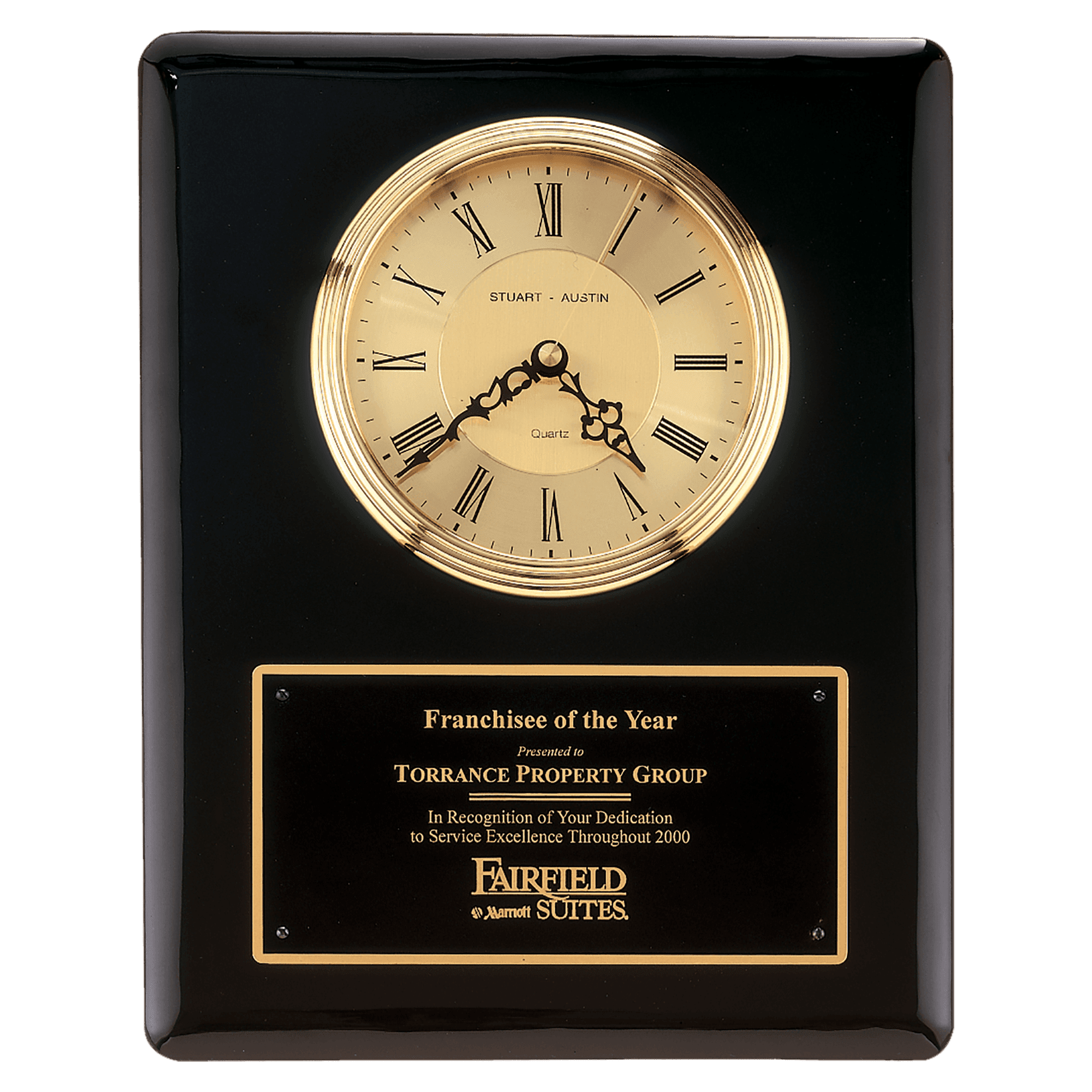 Black Piano Finish Clock – Cassel's Sports & Awards