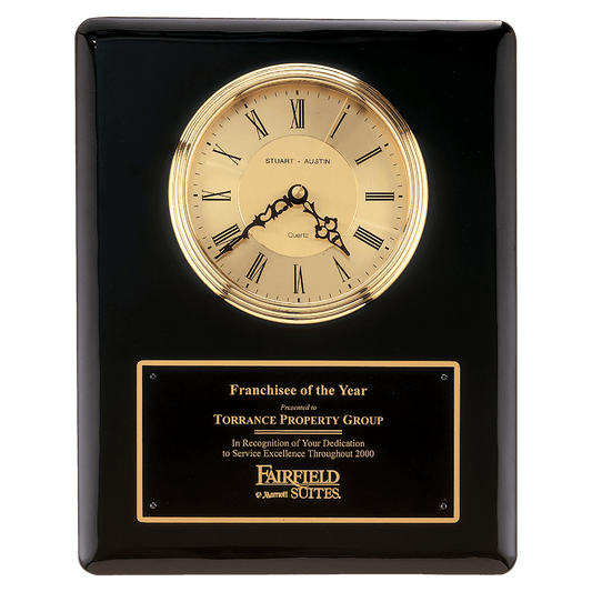 Black Piano Finish Clock