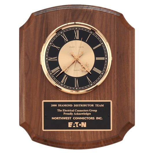 Walnut Quartz Clock