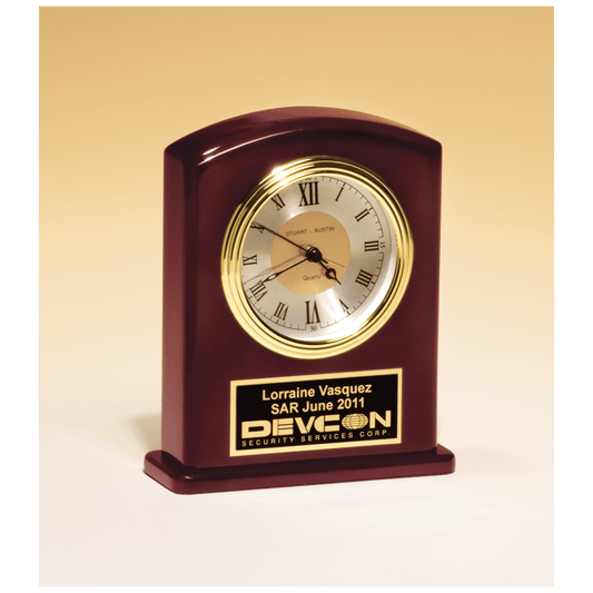 High Gloss Rosewood Finish Clock