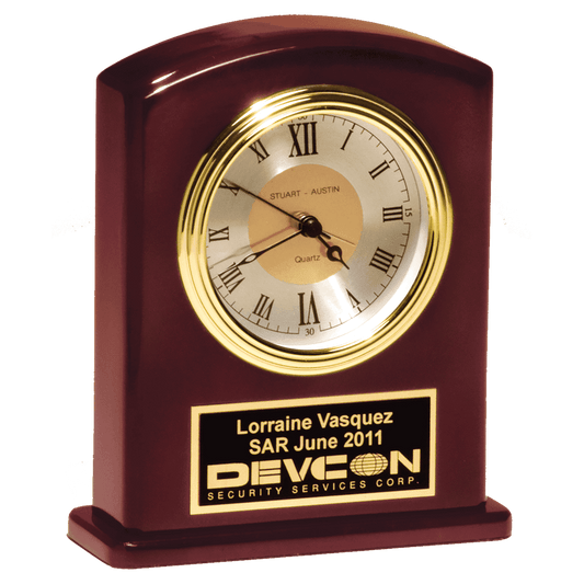 High Gloss Rosewood Finish Clock