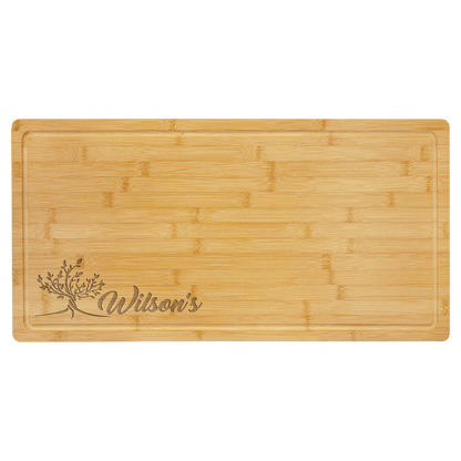 Bamboo Cutting Board with Drip Ring