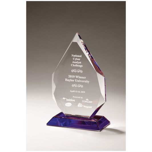 Flame Series Crystal with Prism-Effect Base
