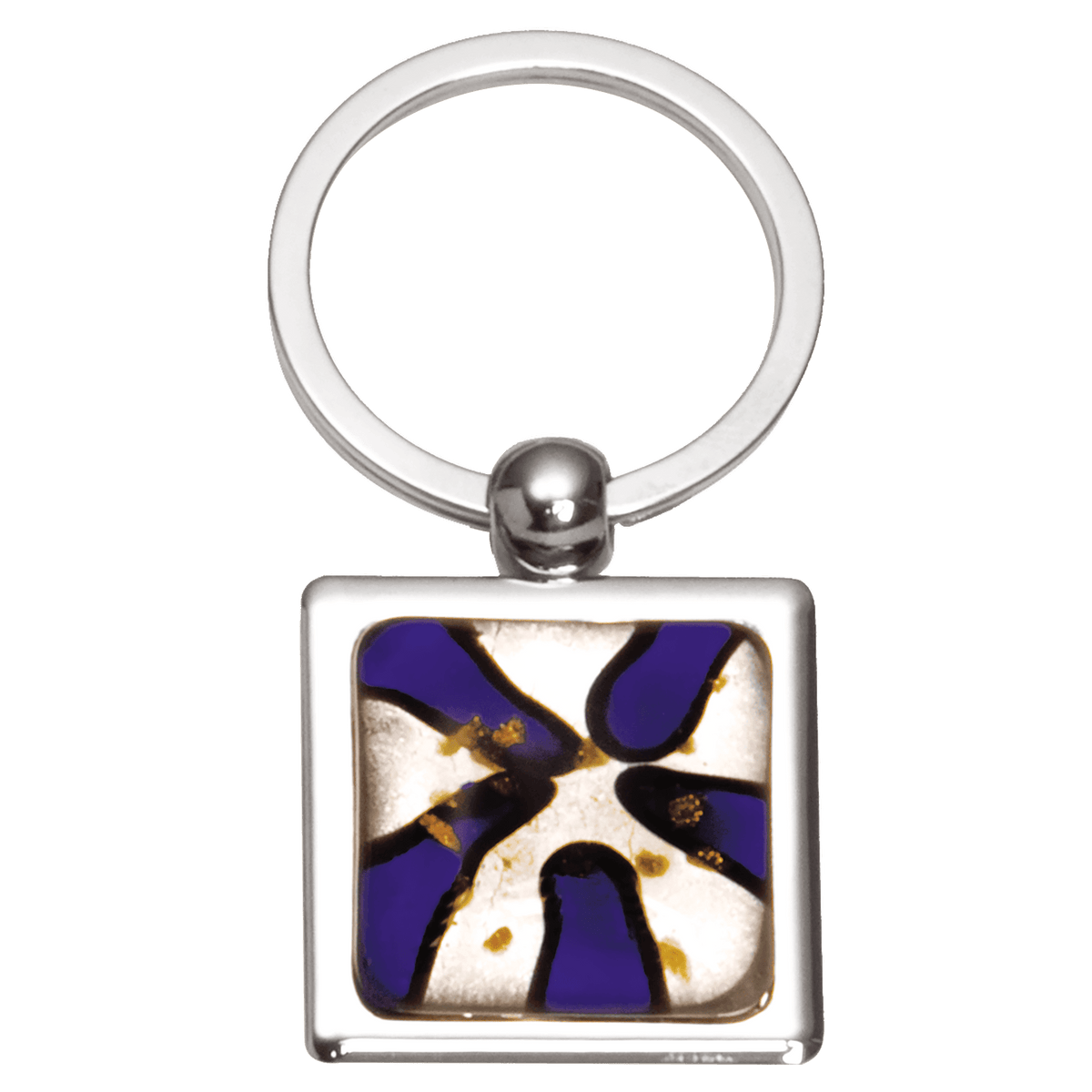 Amazing Glass Key Rings Blue Art Glass Decorated Key Ring – Cassel's Sports & Awards